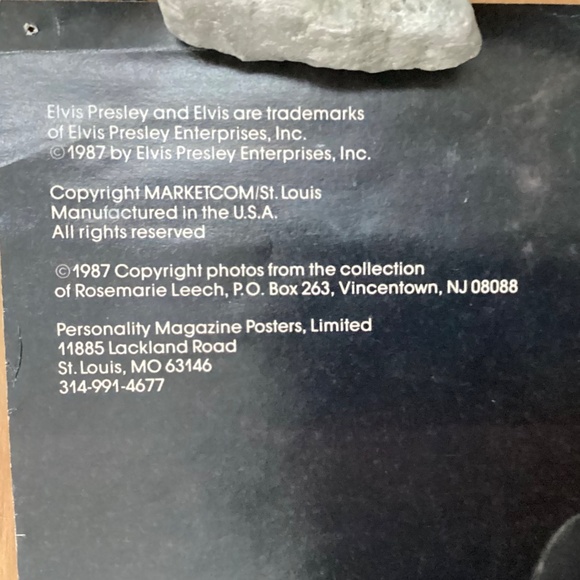 VINTAGE DOUBLE SIDED ELVIS POSTER  IN CONCERT 1974 SPECIAL ANNIVERSARY ISSUE - Picture 8 of 12